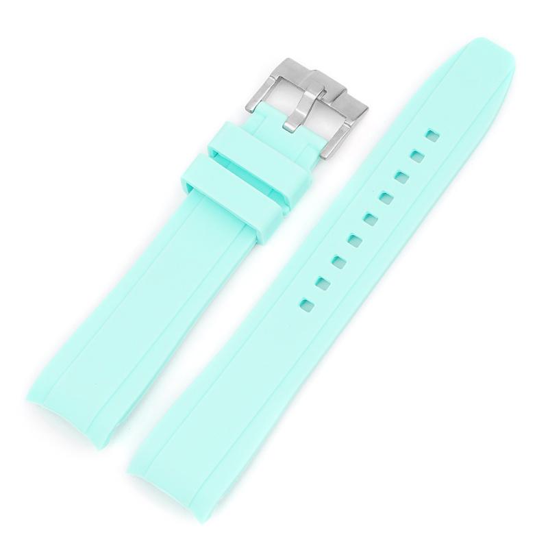 Для ремешка для часов бренда Omega Swatch Co Силиконовый Planet System Изогнутый силикон Для ремешка для часов Rolex Water Ghost 18 мм 19 мм 20 мм 21 мм 22 мм
