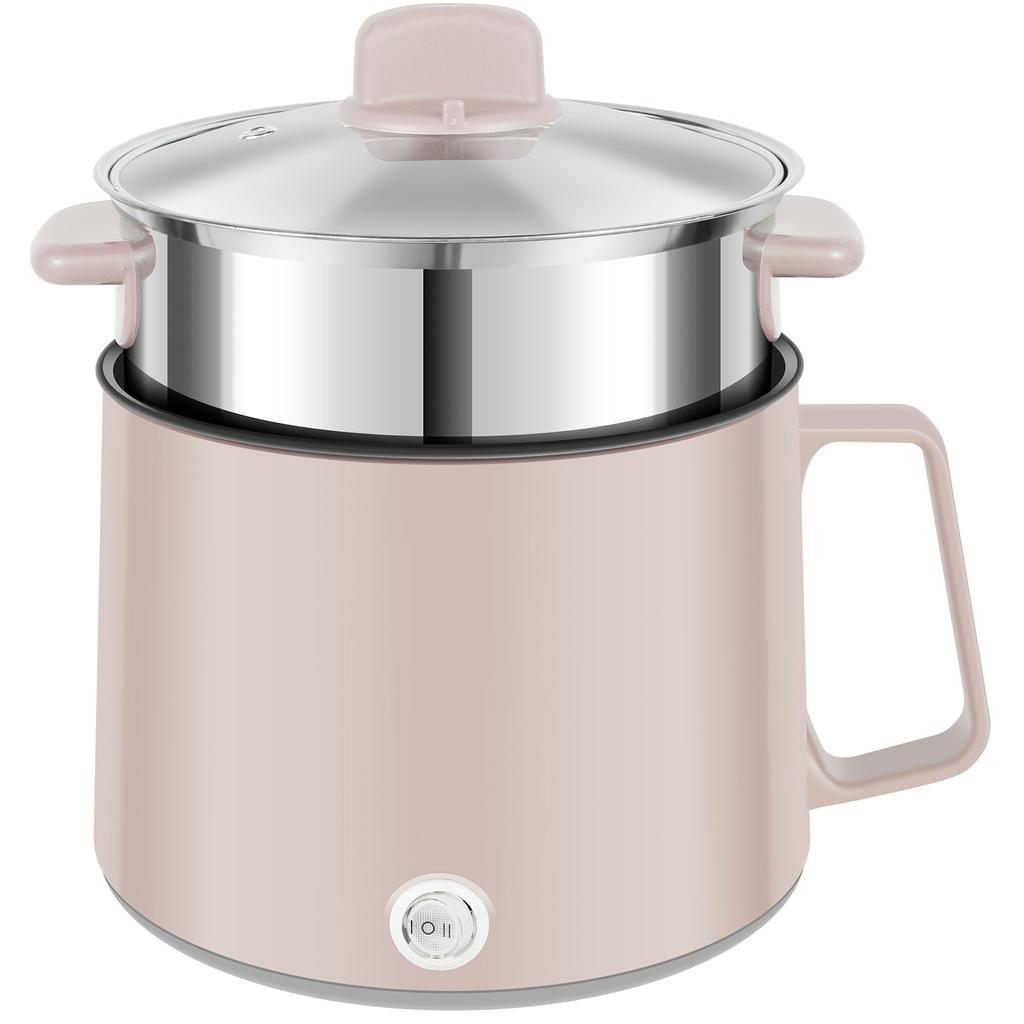 Мини электрическая рисоварка с антипригарным покрытием многофункциональная электрическая машина для быстрого приготовления пищи с пароваркой для 1-2 человек для дома в общежитии с вилкой UK