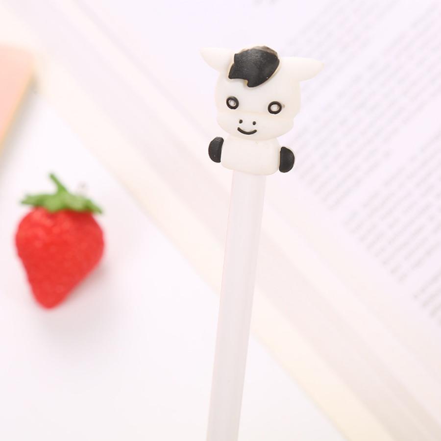 10 шт. 0,5 мм креативная гелевая ручка в форме мультяшного животного льва жирафа симпатичная канцелярская ручка на водной основе для экзамена офисные принадлежности ручка для подписи