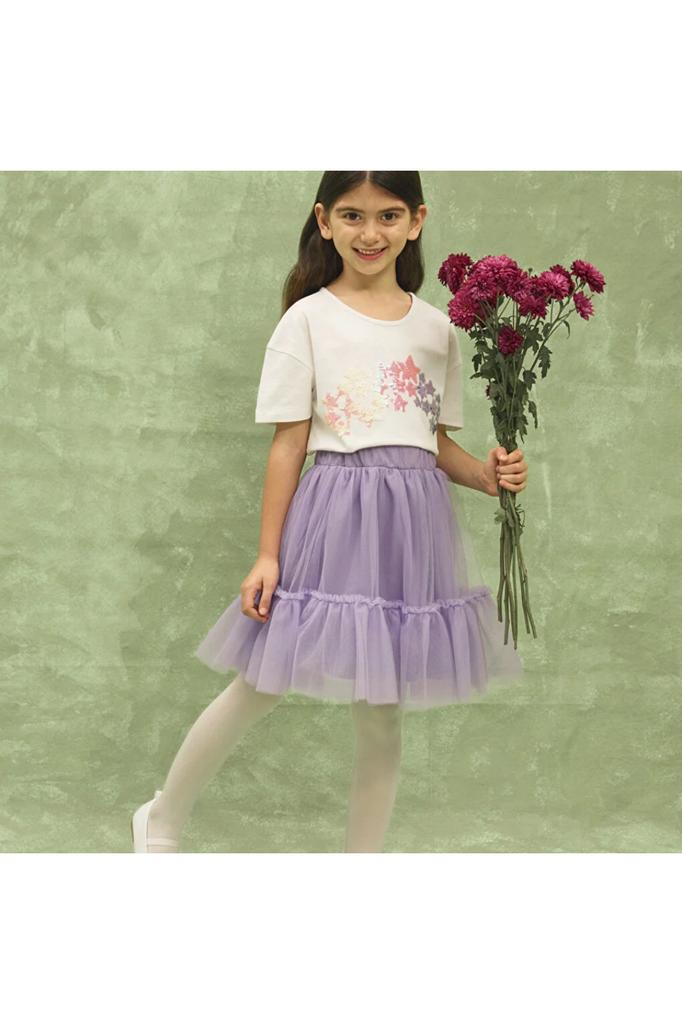 LCW Kids Girl's Tutu Skirt with Elastic Waist