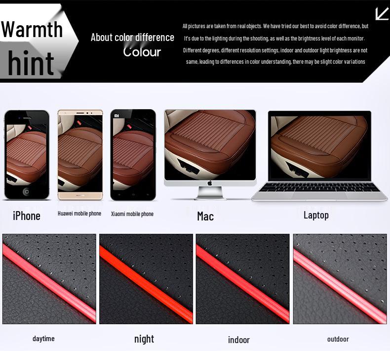 Универсальная перфорированная кожаная подушка на автомобильное сиденье, дышащая, всесезонная, с полным охватом, без спинки, цельная