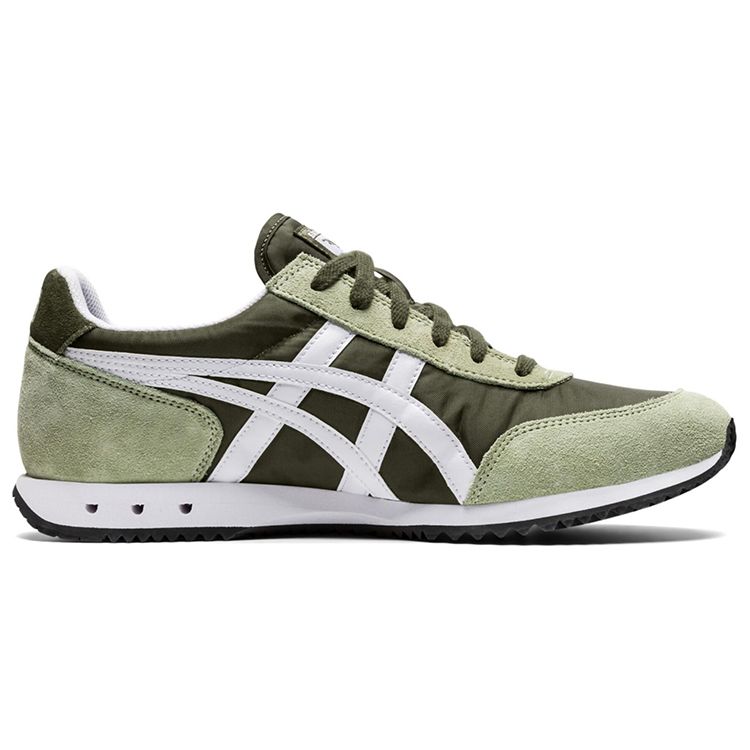 ONITSUKA TIGER New York Fabric Suede Sports Trend Wear-Resistant Lightweight Low-Top Casual Shoes Unisex Casual Shoes Bean-Green 1183A205-301