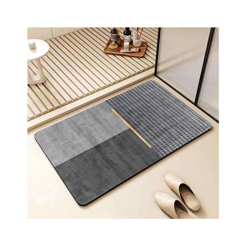 Nordic Simple Diatom Mud Напольный коврик для туалета, ванной комнаты, противоскользящий коврик, впитывающий коврик для двери ванной комнаты