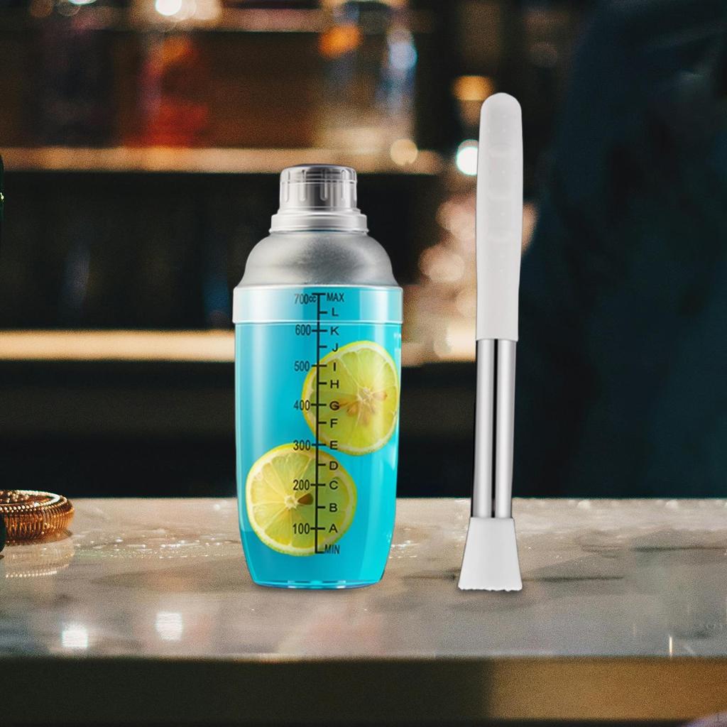 Lemon Tea Shaker Set Bartender Clear Bottle Mixing Cup Espresso Mixer for Quick Preparation