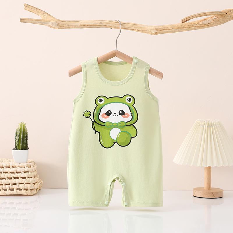 Летний боди-ромпер для младенцев из чистого хлопка