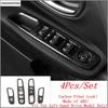 Door Speaker Air AC Handle Bowl Head Lamp Window Lift Cover Trim For Jeep Renegade 2015 -  Carbon Fiber Interior Accessories