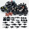X014-X015 Черный Грузовик SWAT Набор Детских Строительных Блоков