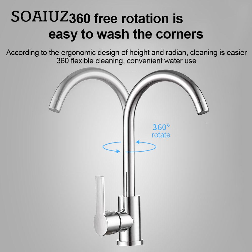 Kitchen Sink Faucet Cold Hot Mixer Tap Deck Mounted Swivel Tap Polished Chrome Plated Sprayer Single Handle Bathroom Faucet