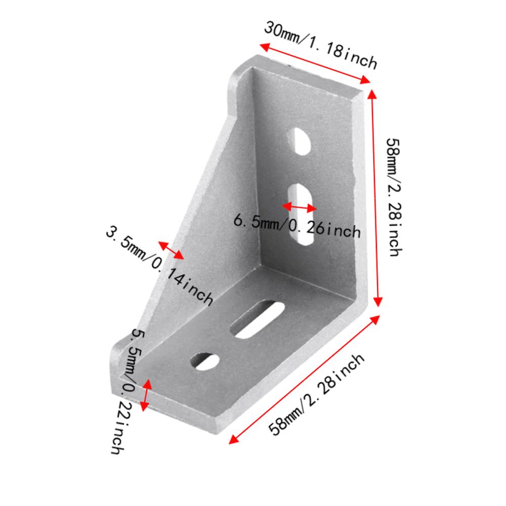 3060 Series Bracket L Shape Corner Bracket 90 Degree Angle Inside Corner Connector DIY Projects
