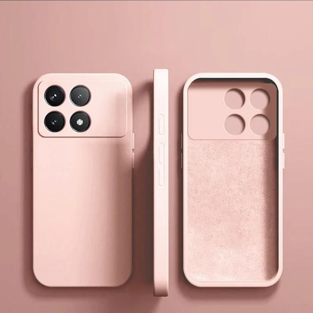 Чехол Poco X6 Pro Роскошные оригинальные жидкие силиконовые чехлы для телефонов Xiaomi Poco X6 Pro Poco X 6 Pro Poco X6Pro Pocox6 Pro 5G Cover