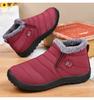 Fashion Cotton Shoes Winter New Couple Snow Boots with Plush and Thick Cotton Boots, Polyurethane Warm and Casual Walking Shoes