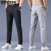 Мужские повседневные брюки Four Seasons, летние облегающие мужские брюки больших размеров, узкие брюки, модные прямые брюки