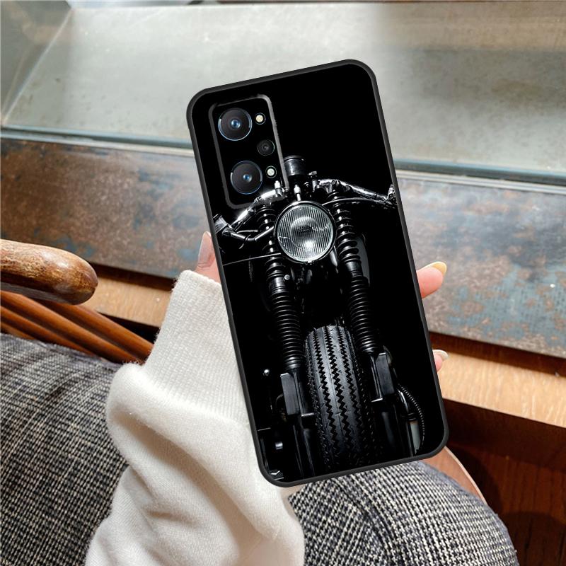 Чехол для телефона Realme 11 12 13 14 Pro Plus C53 C55 C51 C25 C63 C61 C65 C67 C71 C75 GT6 GT7 15 Pro с рисунком Мотор Двигатель Мотоцикл