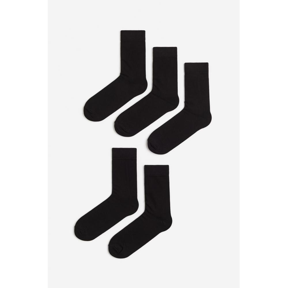 Комплект из 5 пар носков HM черного цвета