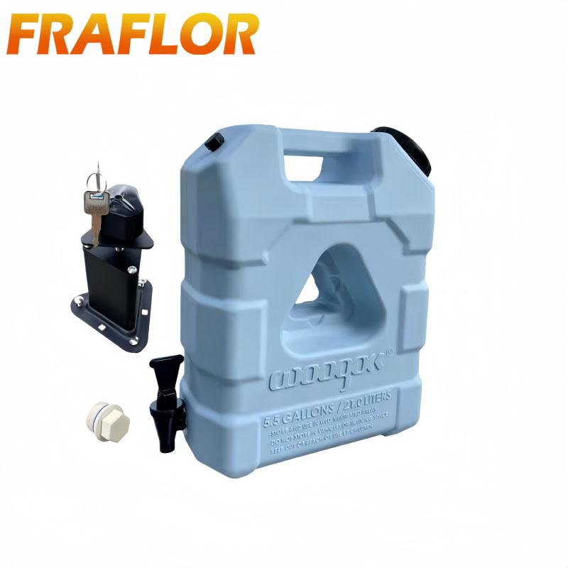 20 LiterS 21L Food Grade LLDPE Fresh Water Holding Tank for Truck Trailer RV Car Camping Drinking Water Bucket Water Storage Box