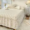 Простыня Ins в стиле из свежего хлопка, юбка-кровать из чистого хлопка, стеганая простыня во французском романтическом стиле с рюшами во французском стиле