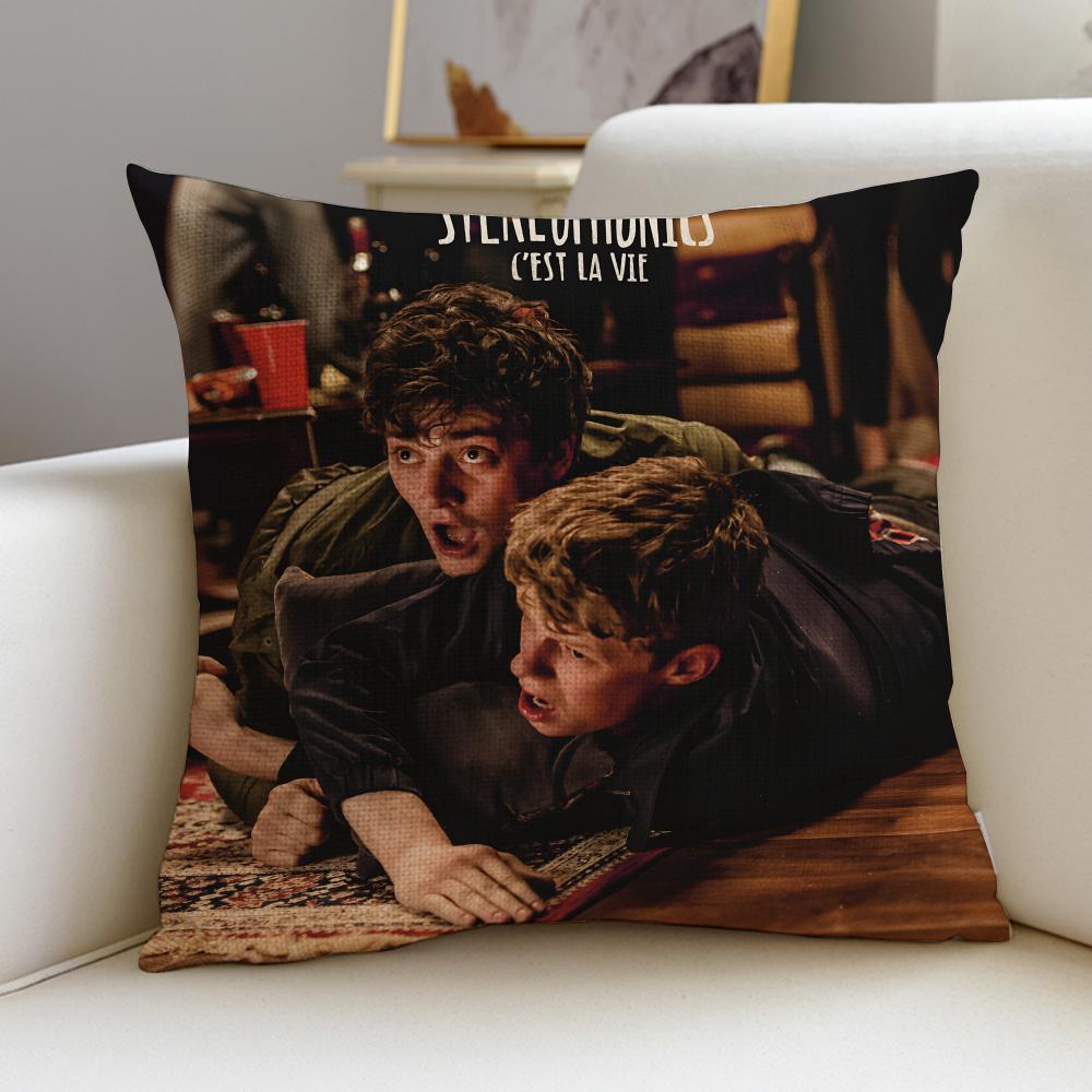 Rock SStereophonicsS Cushion Cover Breathable and skinfriendly linen pillowcase square removable and washable cushion