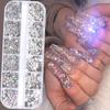 Женская мода Crystal AB Стразы для дизайна ногтей Драгоценные камни, инструменты для дизайна ногтей для ногтей, ремесло
