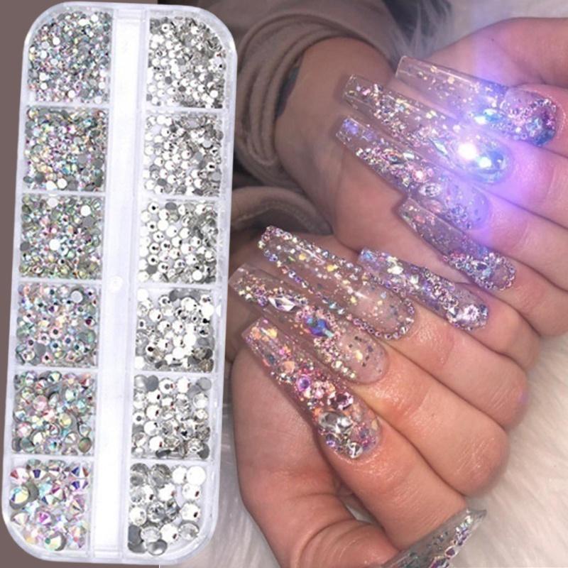 Женская мода Crystal AB Стразы для дизайна ногтей Драгоценные камни, инструменты для дизайна ногтей для ногтей, ремесло
