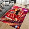 Football Club Area Rug, Manchester United Derby Etihad Stadium 2025 Squad Red Collage Print, Soccer Fan Decor, Non-Slip Mat