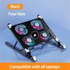 Foldable Laptop Holder Stand Cooling Pad Table Bracket With Radiator Silent Fan Notebook Accessories