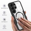 Чехол-бампер 360° Full Magsafe для Samsung Galaxy S26 Ultra S25 S24 S23 S22 Plus S21 FE A17 A07 A56 Беспроводная зарядка Прозрачная крышка