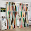 2 Pieces - Water Drop - Printed Curtain - Polyester Material - for Bedroom Living Room Study Anti-privacy Curtain