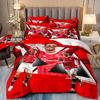 Duvet Cover Luxurious Football Star Cri-stiano Ronaldo Printing Bedding Set Duvet Cover Bed Youth Kids Girl Boys Birthday Gift