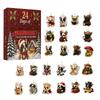Christmas -Day Advent Countdown Calendar with Acrylic, 2D Single-Sided Print, with Packaging Box