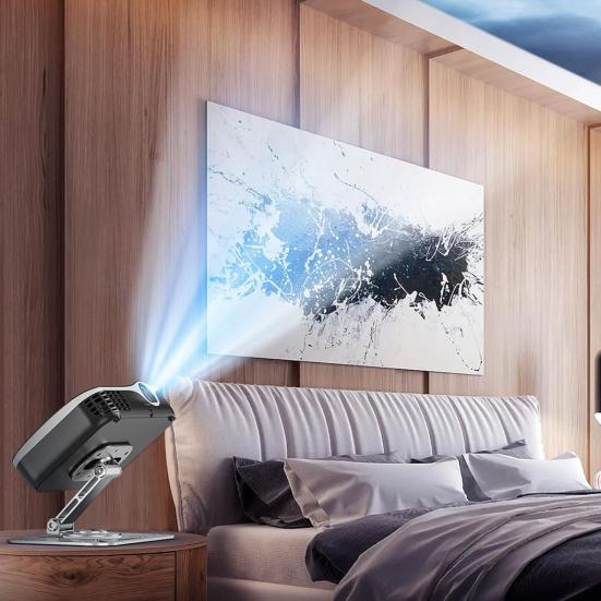 Подставка для проектора из алюминиевого сплава, вращающаяся на 360 градусов, с регулируемой высотой, сверхпрочная, держатель для проектора 3-в-1, настольное, настенное, потолочное крепление с резьбой 1/4 дюйма