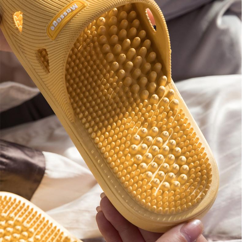 Женские массажные тапочки для ног, мужские тапочки, домашние нескользящие мягкие шлепанцы для ванной комнаты, парная домашняя обувь для ухода за ногами с рельефом