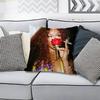SSZA SOS Singer Various Sizes Square Pillow Case For Car Home Bedchamber Decor Custom Valentine gift