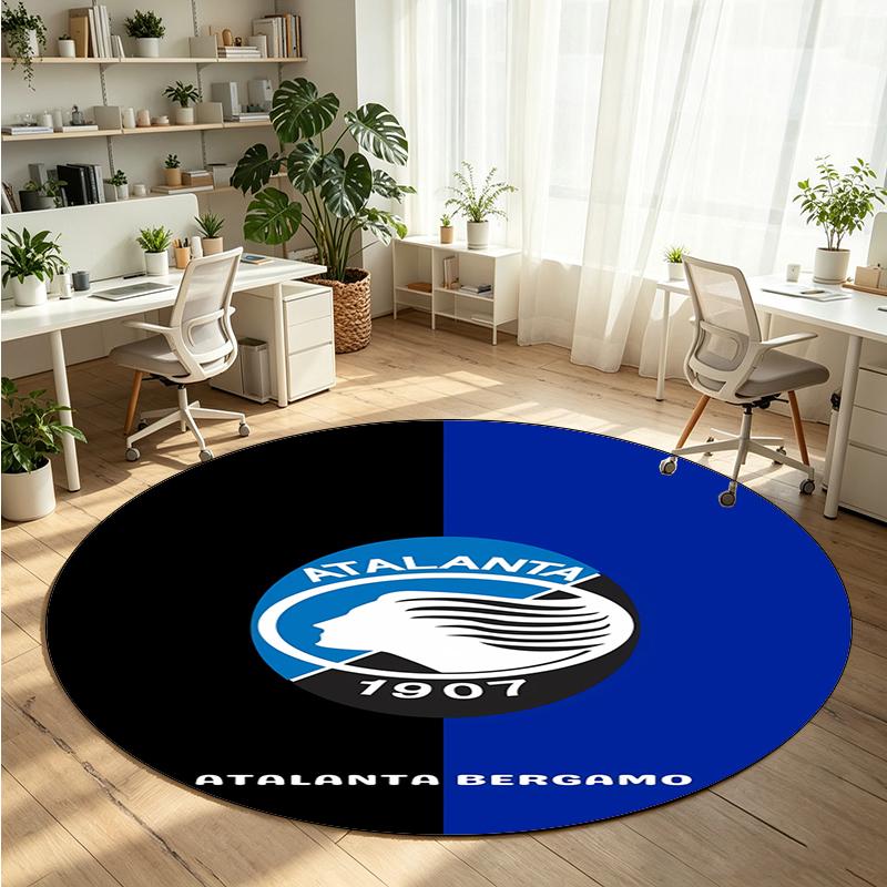 Atalanta Printed Round Crystal Velvet Rug Soft Non Slip Floor Carpet For Bedroom Holiday Gift