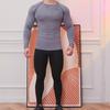 Мужской эксклюзивный спортивный компрессионный комплект с функцией быстрого высыхания: С длинным рукавом, Облегающий, Однотонный, Для бега, Подходит для печати
