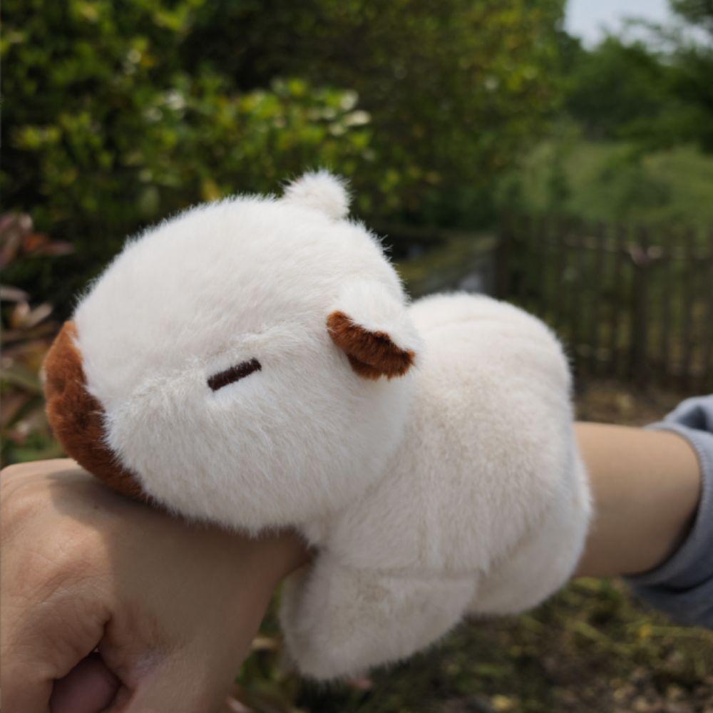 Stuffed Dolls Capybara Slap Bracelets Cartoon Huggers Slap Toy Funny Animal Clap Ring  Kids Gift