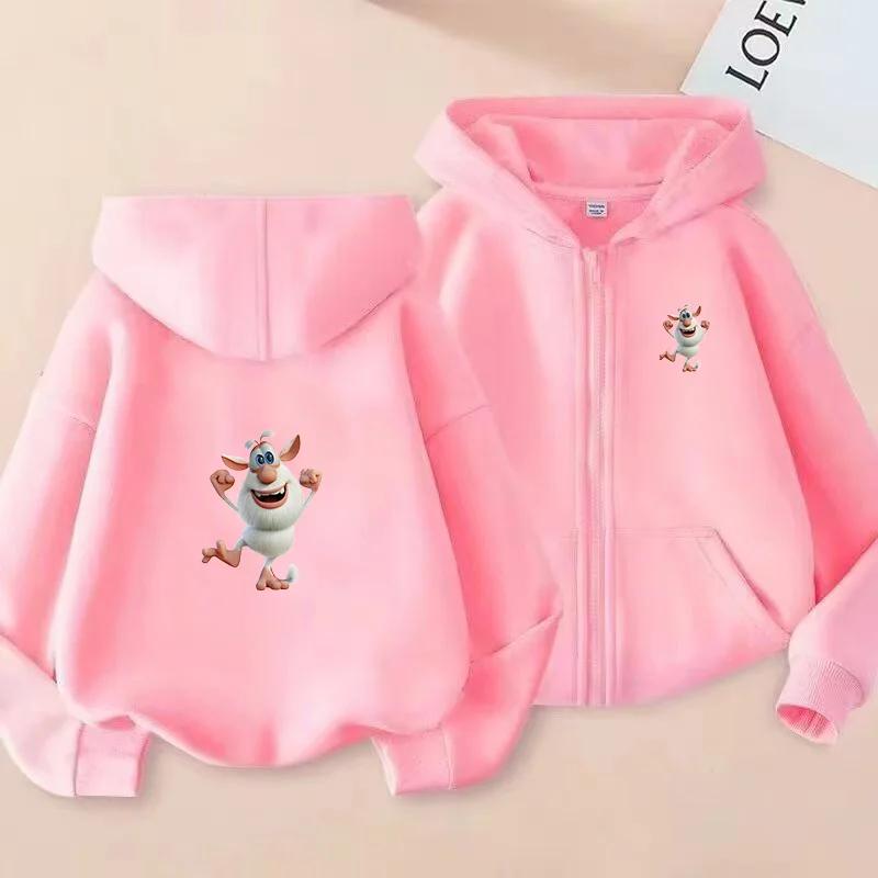 Black Booba Cartoon Kids Tracksuit Short Sleeve Tee + Shorts 2PCS Set for Toddlers to Teens