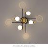Nordic Simple Ceiling Lamp Black Gold Decoration Home Chandelier Bedroom Living Room Lamp Indoor Lighting Fixtures