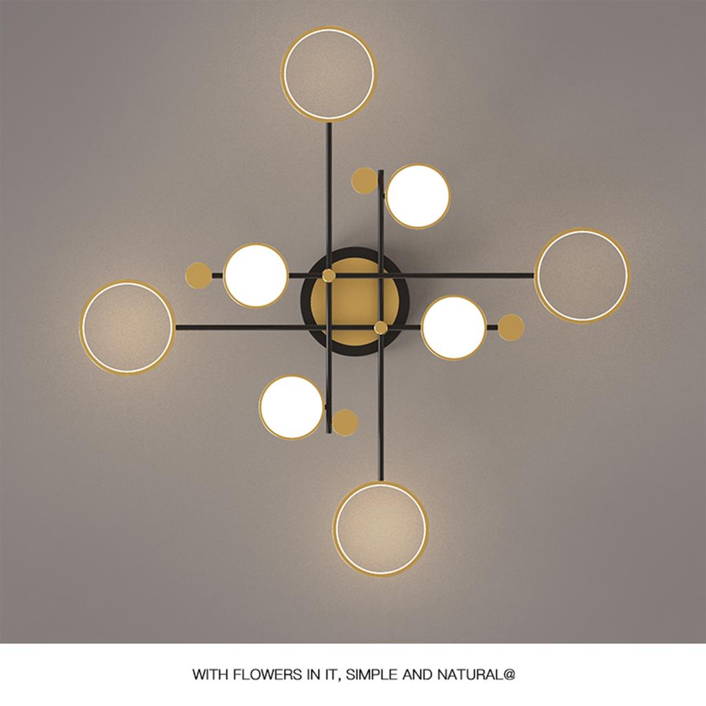 Nordic Simple Ceiling Lamp Black Gold Decoration Home Chandelier Bedroom Living Room Lamp Indoor Lighting Fixtures
