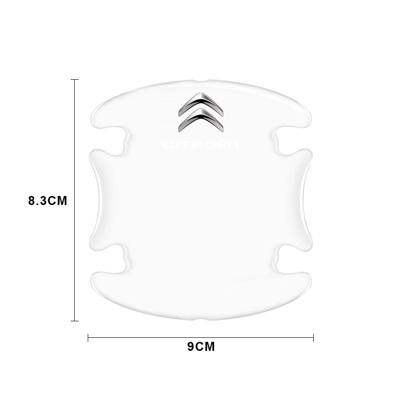 PIXT4 Car door handle bowl protector transparentanti scratch and anti collision For Citroen C1 C2 C4 C5 C6 C8 C4L DS5 LS DS6 Picasso