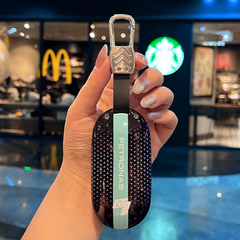 CRX1 Car Key Case Cover Shell For Mercedes Benz A C E S Class GLC CLE CLA W206 W223 W214 E300 S450 S400 W177 W205 W213 W222 X167 AMG