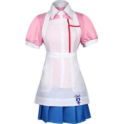 Аниме-игра Danganronpa Mikan Tsumiki, костюм, полный комплект, Хэллоуин, карнавал, взрослые, косплей, униформа медсестры, кафе, горничной