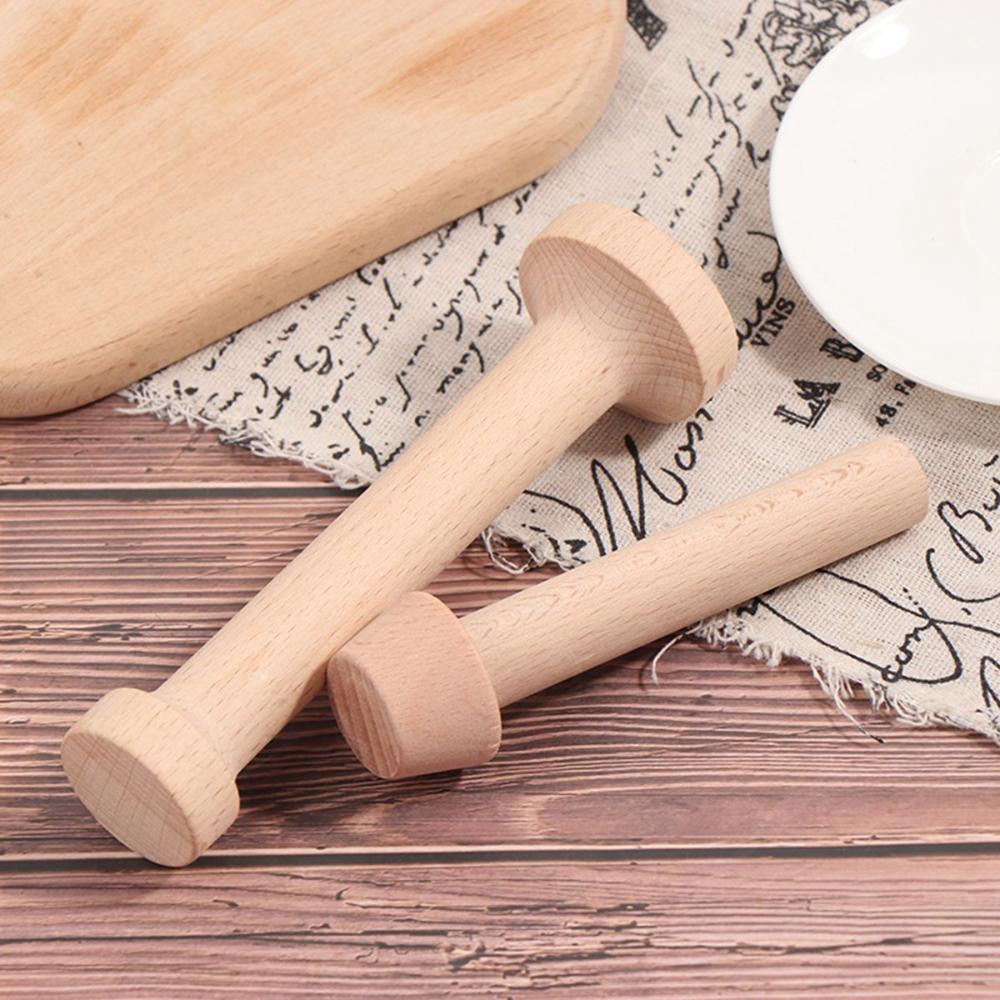 Cake Portable Double Sided Wooden Egg Tart Pusher Tart Tamper Eggtart Mold Pastry Tools Dough Press