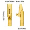 Brass Sax Mouthpieces 5C/6C/7C/8C/9C for Saxophone Professional & Beginner Metal Tenors Saxophone Mouthpiece with Caps