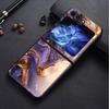 Мраморный чехол для Samsung Galaxy Z Flip 7 6 5 4 3 Flip3 Flip5 Flip7 FE Flip4 Flip6 Задняя крышка телефона Funda