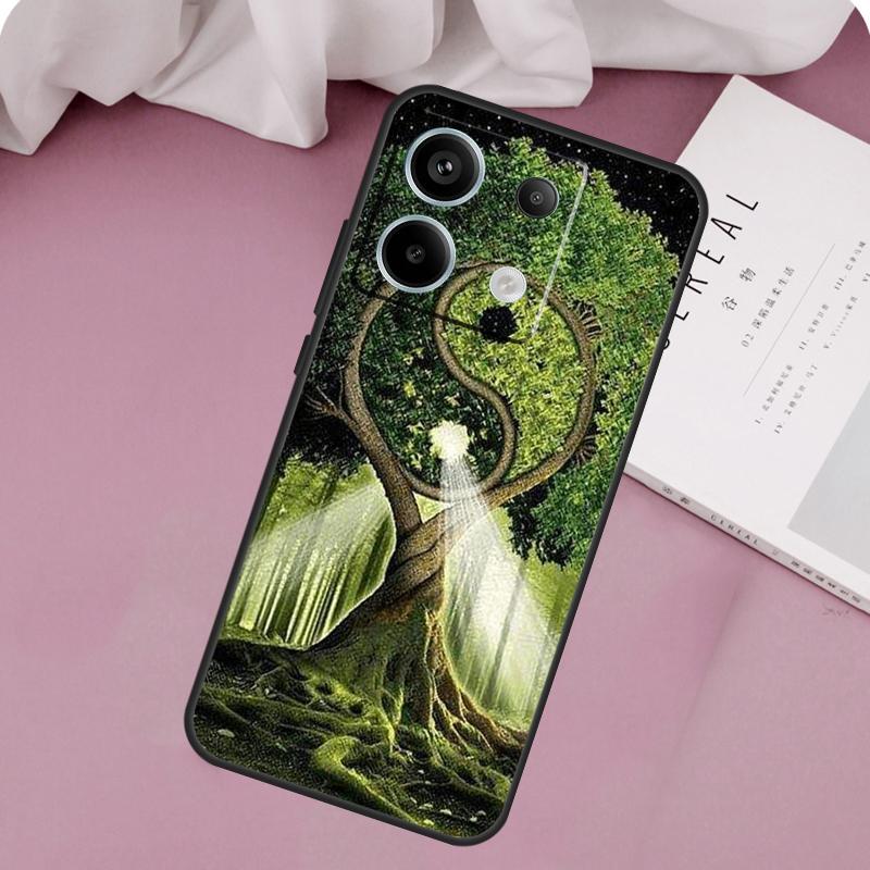 Чехол Древо Жизни Инь Ян для Xiaomi Redmi Note 14 Pro 13 12 11 10 9 11S 12S Redmi 15 14C 10C 12C 13C 15C