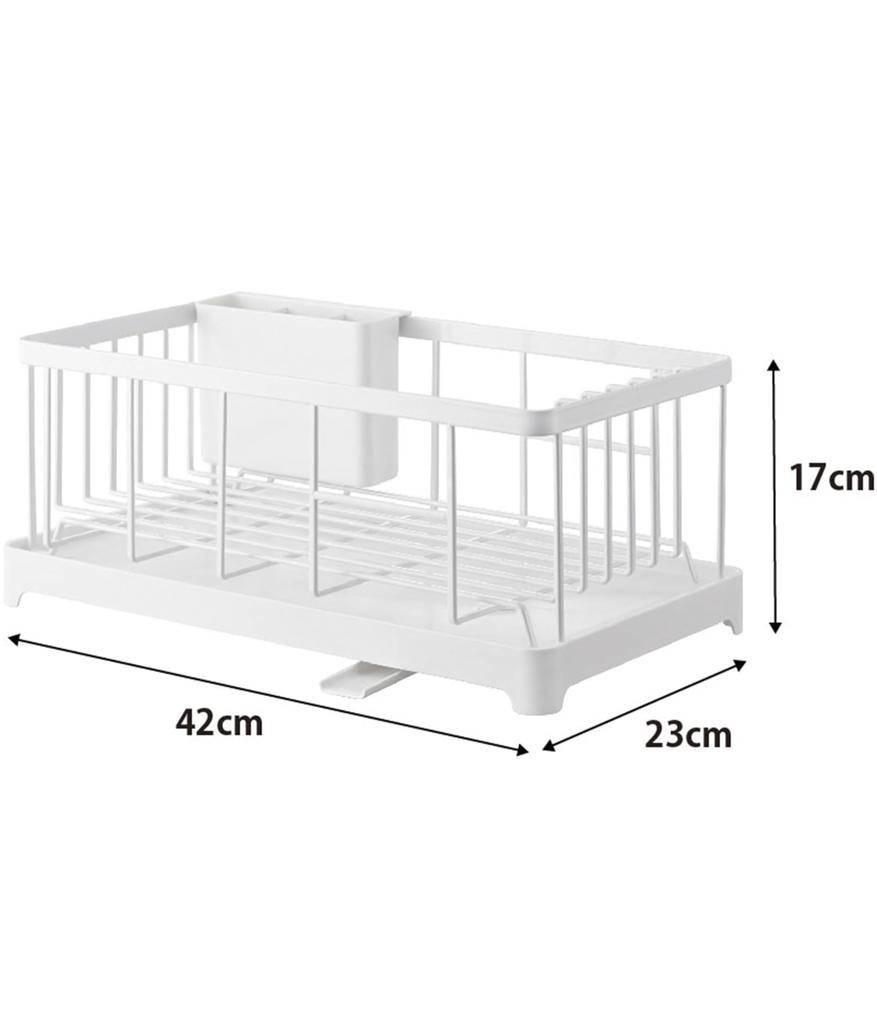 Yamazaki Industrial Dish Drainer Wire 2898 Basket, Aqua, White,