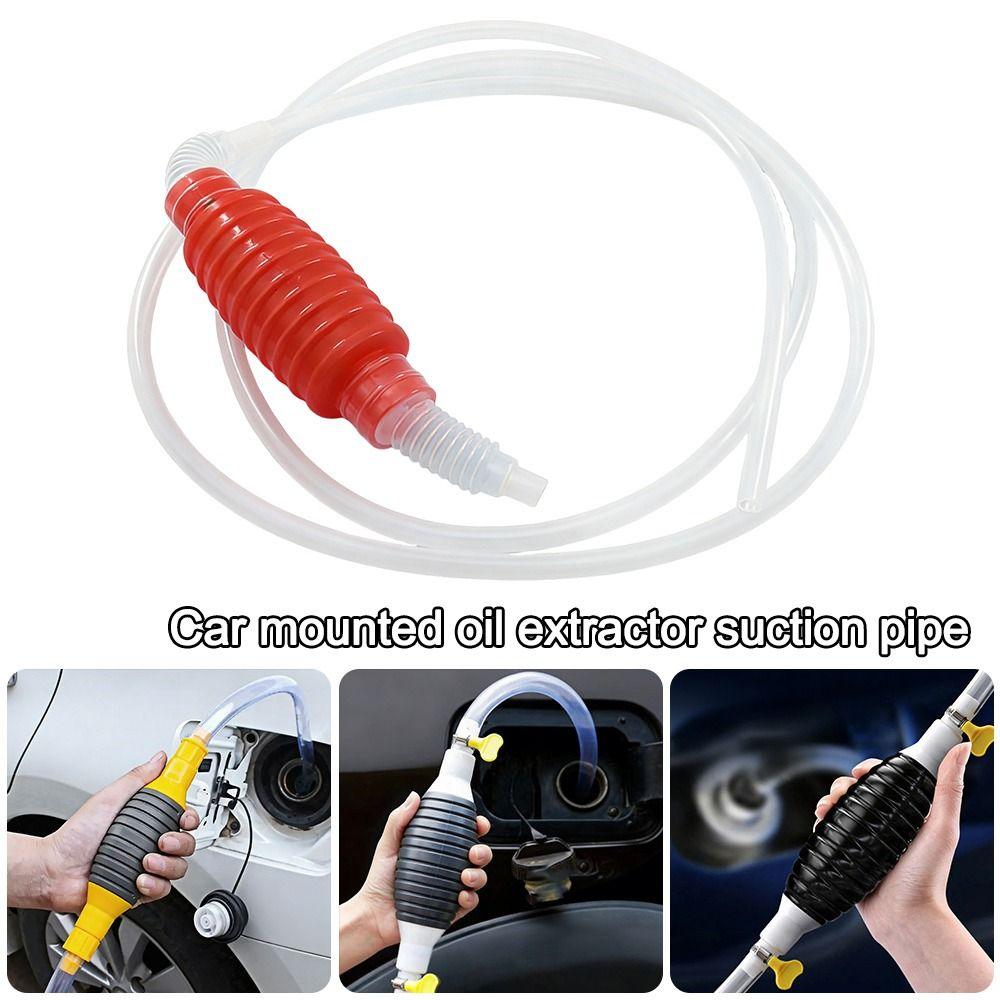 PVC Tube Fuel Tank Suction Pump 2 Meter Gas Siphon Hose Pump Manual Fuel Pump Car Fuel Transfer