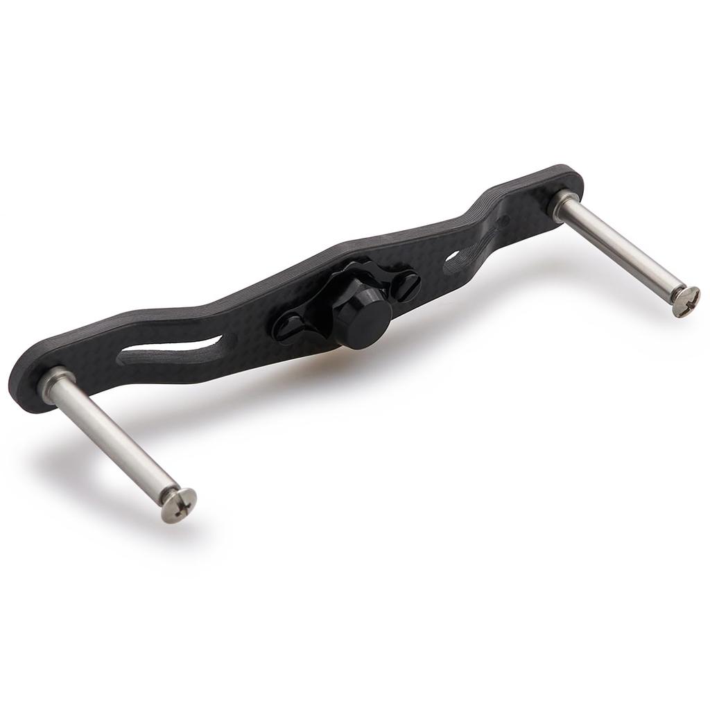 HEIGHTEN V2.0 85/95mm Reel Handle (No Knob) 1.5K Carbon Cloth Carbon Fiber for Shimano, Daiwa, Abu, and Lucia Baitcasting Reels (95mm) (0065)