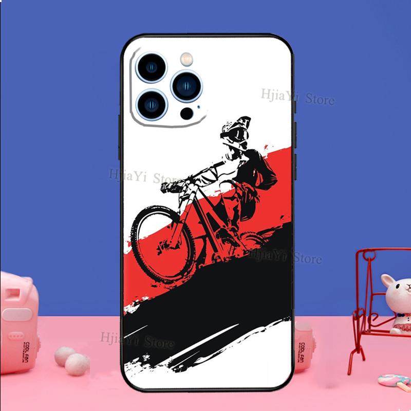 Спортивный чехол для телефона на велосипед Для iPhone 16 15 11 12 13 14 Pro Max Mini X XS XR Plus SE2 Funda Coque Capa Cover