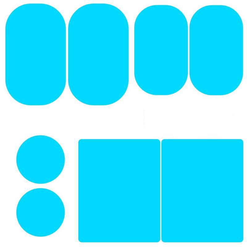 2 шт. Автомобильное зеркало заднего вида, пленка для окна, водонепроницаемая, противотуманная, непромокаемая, защитная наклейка для автомобиля, дождевик, прозрачное зеркало для окна автомобиля